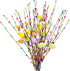 VSHZXFH 33pcs Artificial Spring Floral Stems Spray Vine with Pastel Eggs and Berries