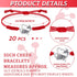 Sureio 48 Pcs Cheerleader Gifts - 24 Cheer Bracelets and 24 Cheer Keychains for Team Backpack Purse Party Favors