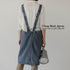 2 Surblue Cotton Denim Apron With Pockets, Cross Back Aprons for Women Men, Bib Jean Kitchen Apron for Arts Cafe Work