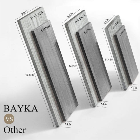WhiteSet 3) BAYKA Wall Shelves for Bedroom Decor, Floating Wall Shelves for Living Room Kitchen Storage, Mounted Rustic