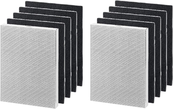 Nispira True HEPA Filter + Activated Carbon Pre Filter Set for Fellowes AeraMax 200 Purifier Model 190/200/DB55/DX55, 2