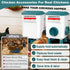 Set, 1.9 Gallon/17.7 Chicken Feeder and Waterer Pounds, Automatic Chicken Feeders and Chicken Waterer, Detachable