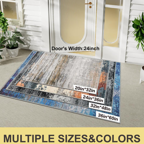 20" 32" COMSLE Door Mat Soft Absorbent Indoor Front Entryway Rug Machine Washable Entrance Mats for Muddy Paws