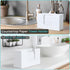 Countertop, Countertop Paper Towel Dispenser Wooden Bathroom Paper Towel Holder, White Napkin Holder for Kitchen