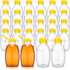 24 Pcs Clear Plastic Honey Bottles Plastic Skep Style Jar Honey Squeeze