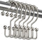 Titanker Shower Curtain Hooks Rings, Set of 12 Rust-Resistant Metal Double Glide Shower Hooks for Bathroom