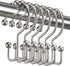 Titanker Shower Curtain Hooks Rings, Set of 12 Rust-Resistant Metal Double Glide Shower Hooks for Bathroom