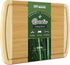 Large Wooden Cutting Board for Kitchen Meal Prep & Serving, Bamboo with Juice Groove, 16" x 10"