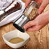 2 Packs Salt and Pepper Mills, Brushed Stainless Steel Grinder Set with Adjustable Ceramic Coarseness