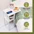 Yoobure C Shaped End Table with Charging Station, Small Side Tables for Living Room Bedroom, Sofa Table with USB Ports