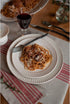Solino Home Striped Linen Placemats, Set of 4 - 100% Pure Linen Red and Natural Place Mats 14 x 19 Inch for Summer