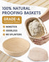 30-Pcs 9 inch 10 inch Sourdough Bread Baking Supplies - Sourdough Starter Kit | Including Round and Oval Banneton