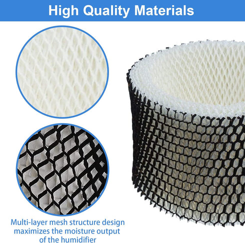 HWF62 Humidifier Replacement Filter, 4-Pack Fit for Holmes - Letter A, Compatible with Sunbeam and Bionaire