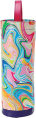 Enesco Izzy and Oliver EttaVee In the Groove Marbled Insulated Wine Carrier Bag, 14 Inch, Multicolor