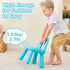 1-3, KidBloom Toddler Chair, Kids Chair for Table with Ergonomic Rainbow Backrest, Durable Small Versatile Plastic