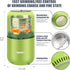 COOL KNIGHT Electric Herb Grinder, Large Capacity Spice Coffee Grinder with Pollen Catcher - 7.5" (Green)