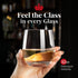 Vivocci Unbreakable Plastic Stemless Wine Glasses 12.5 oz | Shatterproof Glassware | Set of 6