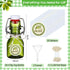 20 Pack Favors(2 oz,Olive Queekay Mini Swing Top Glass Bottles for Vanilla Extract Homemade Olive Oil Bottles with Lids