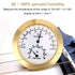 Guitar Violin Thermometer Hygrometer, Alloy Meter for Temperature and Humidity in Violin Guitar Case (Gold)