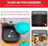 2 Pack Air Fryer Silicone Liners for 3 to 5 QT, Reusable Baking Tray Oven Accessories, Red+Blue