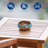 RONXS Outdoor Ashtray with Lid | Windproof Handmade Ceramic Ashtray for Patio, Home Office Indoor Decoration