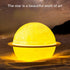 Moon Lamp Humidifier, 2 in 1 Night Light & Humidifier with USB Recharge, 3 Colors 3D LED Moon Light with Stand,
