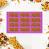 YJWYDM 12 Pack Silicone Granola Bar Molds, Rectangle, for Energy Bars, Cereal, Protein, Brownie, Cheesecake & More
