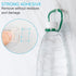 45 PCS Christmas Light Clips , Clear Adhesive Hooks for Outdoor String Lights, Outdoor Light Clips for Hanging Rope