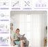 White Curtain Rods for Windows 72 to 144 Inch, 1 Inch Adjustable Heavy Duty Long Curtain Rod