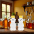 BWESOO 2Pcs 8 Oz Yellow Plastic Bear Honey Bottle Jars, Empty Honey Squeeze Bottle with Flip-top Lid for Storing
