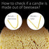Danilovo Thin Taper Beeswax Candles - Honey-Scented Decorative Candles for Birthday Decoration or Church Prayers