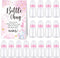 TrelaCo Baby Shower Game Sign, 20 Pcs Baby Bottles Shower Favor Set for Gender Reveal Party (Pink, Elephant)