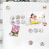 MORCART 30Pcs Flower Refrigerator Magnets, Fridge Decoration Stickers for Kitchen, Locker, Office, Dishwasher