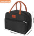CCidea Insulated Lunch Bag for Men/Women, Small Leakproof Reusable Lunch Tote for Work/Office/Picnic/Travel - Black