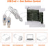 2 Pack 33ft 100 USB Plug-in Fairy Lights, Mini LED String Lights with Black Green Wire for Bedroom Wedding St.
