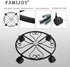 FAMIJOY 2 Pack Caddy,12 Inch 4 360 (12 Inches, Metal Plant Plant Stand Round Plant Roller with Lockable Caster Wheels