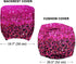 WIRESTER Computer Office Chair Seat Cover, Soft Stretch Universal Desk Rotating Chair Slipcover, Removable Washable Chair Protector Cover - Hot Pink Glitter Sparkle with Black Pink Glitter Leopard by WIRESTER