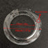 PZRT 6PCS Crystal Chandelier Rings Handing Ring Chandelier Glass Crystals Lamp Prisms Parts Drops Pendant