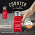 Red Salt and Pepper Shakers Set by Brighter Barns, Modern Farmhouse Kitchen Decor with Stainless Steel Lid