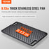 VEVOR Reversible Grill/Griddle, 17x10'' Pre-Seasoned Cast Iron Griddle Pan for BBQ, Gas Grill, Non-Stick Cookware.