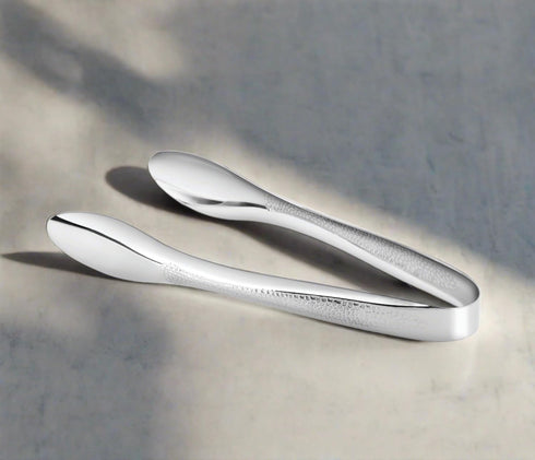 Cuisinox Hand Hammered Stainless Steel Serving Tongs, 9" by Cuisinox