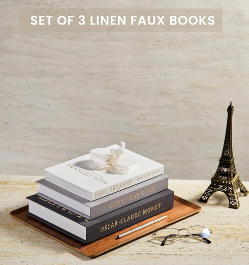 hongqu us Set 3 Aesthetic Decorative Books - Coffee Table Books Decor - Faux Decor Book Storage Box for Decoration