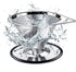 LHS Stainless Steel Pour Over Coffee Dripper - Reusable Metal Cone Filter - Single Cup Coffee Maker 1-4 Cup
