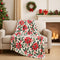 Serafina Home Holiday Christmas Fleece Throw Blanket- 60 x 50 Plush White