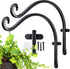 50 Lbs 12 Inch 2 AJART Heavy-Duty Plant Hanger Outdoor - Can Hold Plant Basket or Large Bird Feeder - Solid Iron