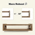TidyCorner Upgraded Thick Floating Shelves, Solid Wood Bookshelf for Wall, Floating Book Shelves Use as Wall Shelves