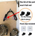 2 Pack Pot Lid Organizer Rack - Black Holder for Cabinet Door/Wall, No Drilling Adhesive Mounted for Kitchen Storage