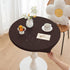 Round Fitted PU Tablecloth with High Elastic Edge 31 Inch Dia Waterproof