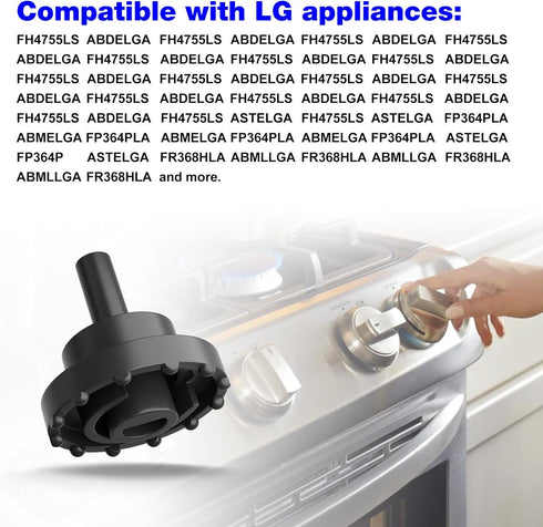 Appliance Knobs Supporter Lever Replacement, LG MJH64334701 Stove Parts, Control Lever Knob - 2 Pack