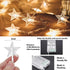20 40 Star String Lights Battery Operated, FT LED Twinkle Lights Warm White Cute Hanging Star Fairy Light for Bedroom